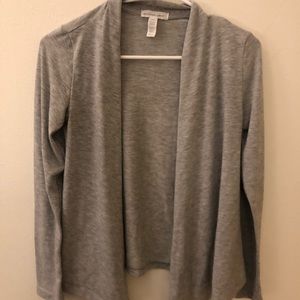Gray Long Sleeve Cardigan